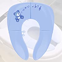 Suntapower Asiento de Inodoro para Niños Plegable 2 en 1- Azul